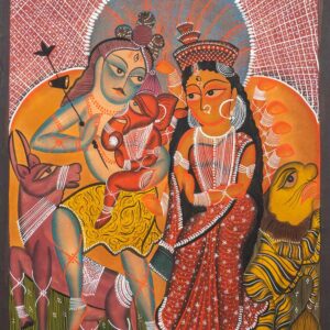 Chowkas Pot Har Parvati with Ganesha