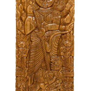 Goddess Durga Wooden Plaque