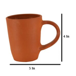 Earthen Coffee Mug With Brown Ceramic coating