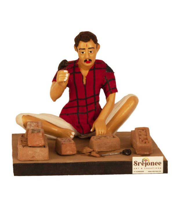 brick maker statue