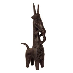 Terracotta Black Bankura Horse 16″