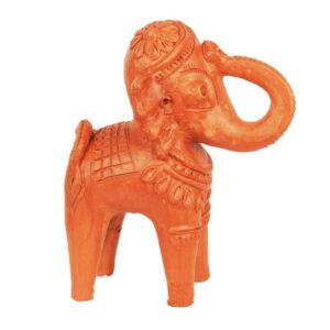 Terracotta Elephant Red12″
