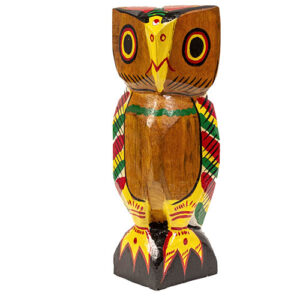 Wooden Owl Large Size 10″