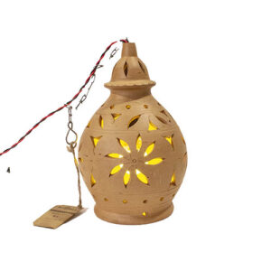 Terracotta Hanging Lamp Unique Shape