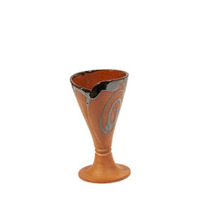 Terracotta Porcelain Wine Glass