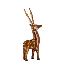 Wooden Spotted Deer 5″