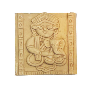 Terracotta Ganesh Wall Tiles 6″ X 6″ (Design No. 6)