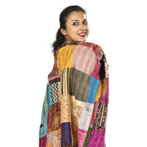 Kantha Stitch Silk Jacket