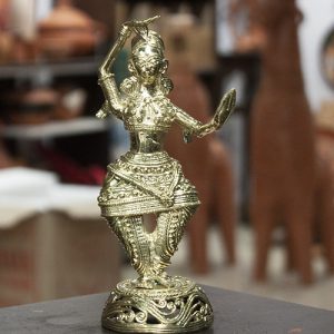 Premium Dokra Dancer Statue