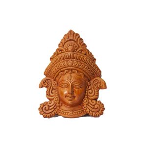 Terracotta Wall Hanging Durga Face 4″