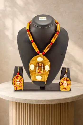 Bamboo Necklace Earring Set