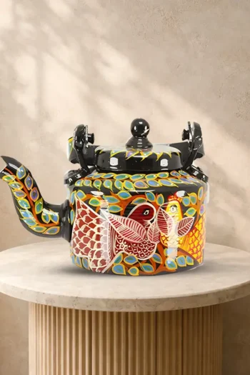 Multicolored Patachitra Kettle Birds
