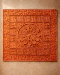 Terracotta Wall Mural Square Shape Traditional (Design No. 2) 1