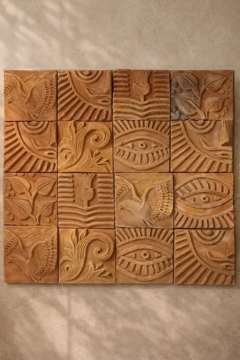 Terracotta Wall Mural (Design No. 14)