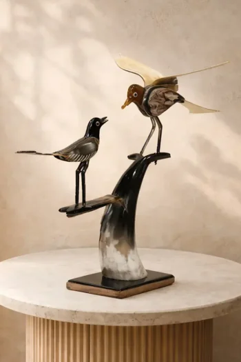 Ox Horn Two Birds on One Tree