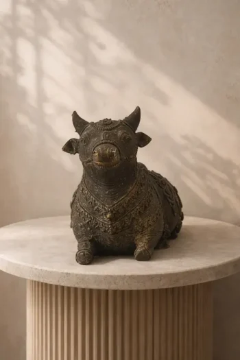 Sitting Nandi – Mayurbhanj Dokra