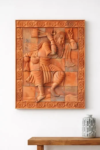 Terracotta Wall Mural of Baul (Design No. 5)