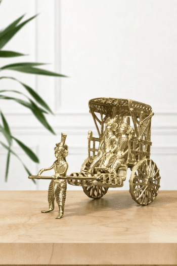 Premium Dokra Rickshaw Statue 1