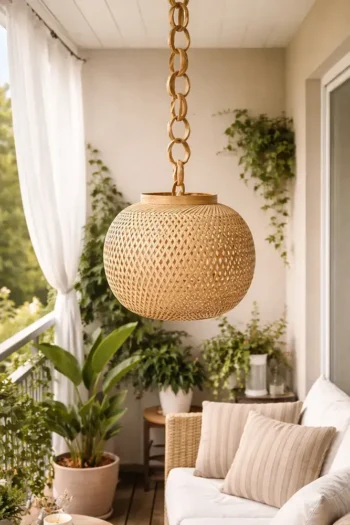 Bamboo Hanging Lampshade (Round) 1