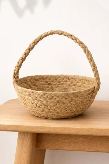 Water Hyacinth Basket With Handle