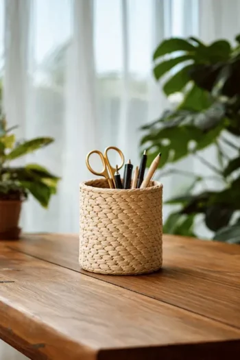 Water Hyacinth Pen Stand