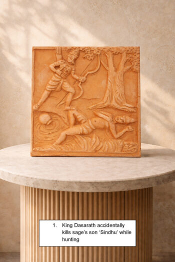 RAMAYANA STORY Terracotta Tiles (Set of 24)