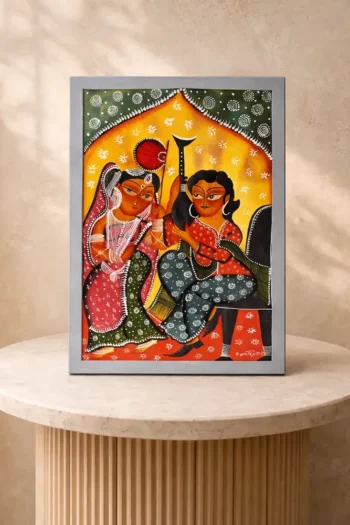 Babu Bibi Large Kalighat Patachitra Design No. 1 (Original)