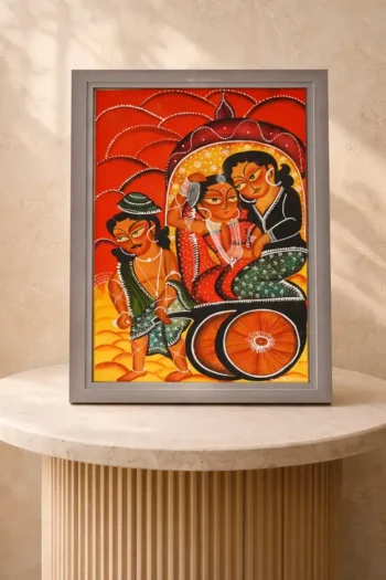 Babu Bibi Large Kalighat Patachitra Design No. 2 (Original)