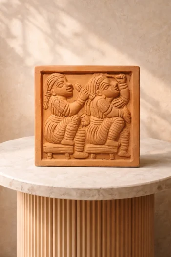 Terracotta Mother Daughter Wall Tiles 6″X6″13