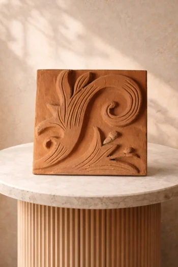 Terracotta Modern Graphic Design Tiles 7″ x 7″ Design No. 4