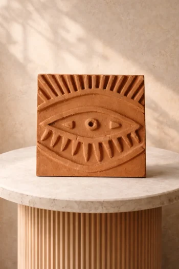 Terracotta Modern Graphic Design Tiles 7″ x 7″ Design No. 3