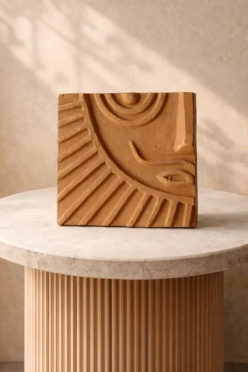 Terracotta Modern Graphic Design Tiles 7″ x 7″ Design No. 1