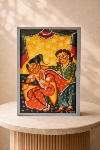 Babu Bibi Large Kalighat Patachitra Design No. 3 (Original)