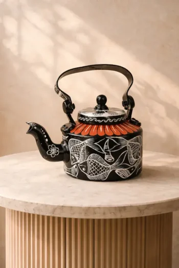 Patachitra Kettle-Fish Motif