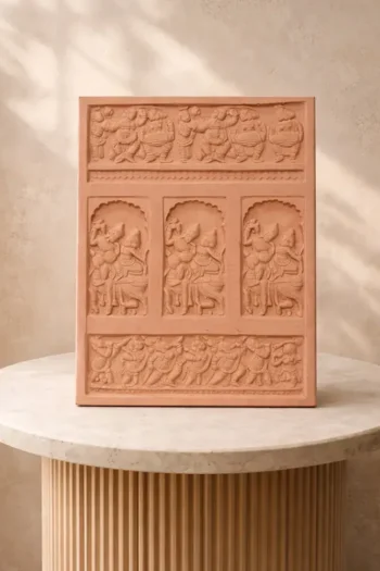 Terracotta Hara Parvati Panel Tiles 8″ X 10″