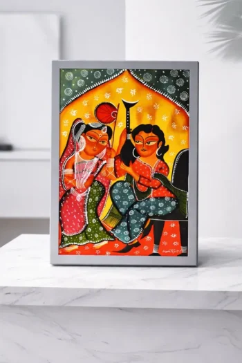 Babu Bibi Large Kalighat Patachitra Design No. 1 (Original)