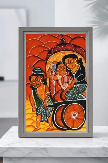 Babu Bibi Large Kalighat Patachitra Design No. 2 (Original)