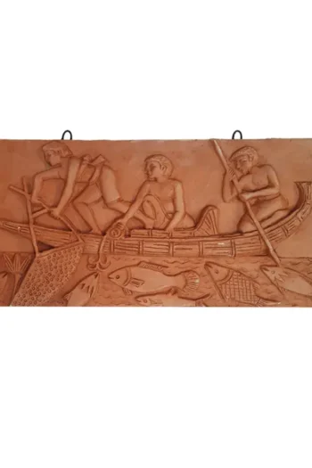 Fisherman 12″x6″ Terracotta Wall Tile