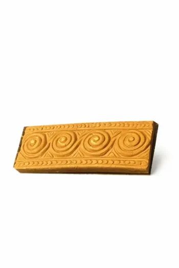 Terracotta Border Tiles 6″ x 2.5″ (Round Design)