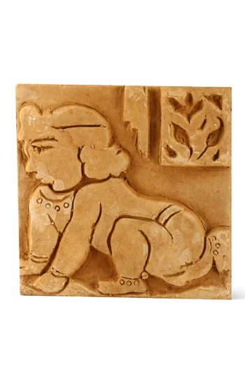 Terracotta Non Mythological Sahaj Path Tiles 4″ x 4″ Design No. 7