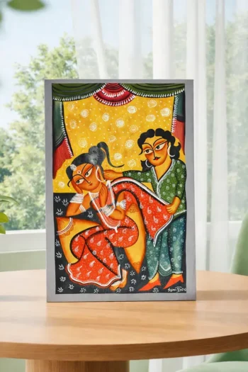 Babu Bibi Large Kalighat Patachitra Design No. 3 (Original)