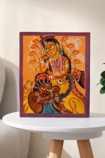 Chowkas Pot Mahishasura Mardini (Digital Print)-with Frame