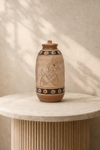 Clay Flower Vase