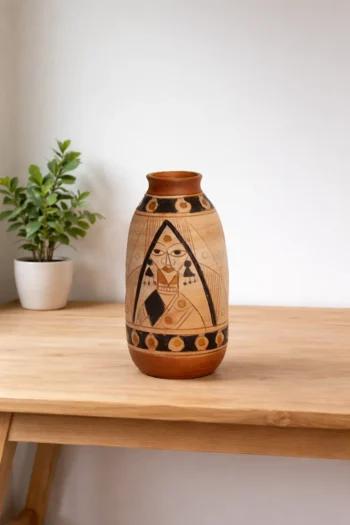 Clay Flower Vase