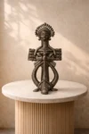Maa Durga Black Terracotta Statue 10″