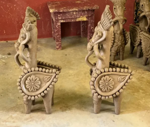 SREJONEE exclusive product “Pakshiraj Ghora” created from mythological stories and folklore by the artisans of Bankura.