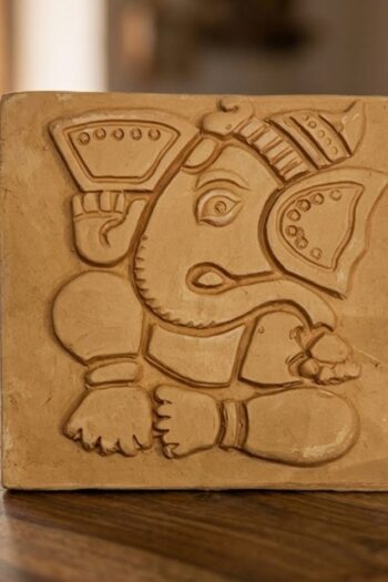Terracotta Ashta Vinayaka Wall Tiles 6″ X 6″ (Set Of 8)