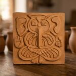 Terracotta Ashta Vinayaka Wall Tiles 6″ X 6″ (Set Of 8)-1