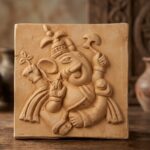 Terracotta Ashta Vinayaka Wall Tiles 6″ X 6″ (Set Of 8)-1