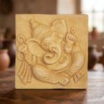 Terracotta Ashta Vinayaka Wall Tiles 6″ X 6″ (Set Of 8)-1